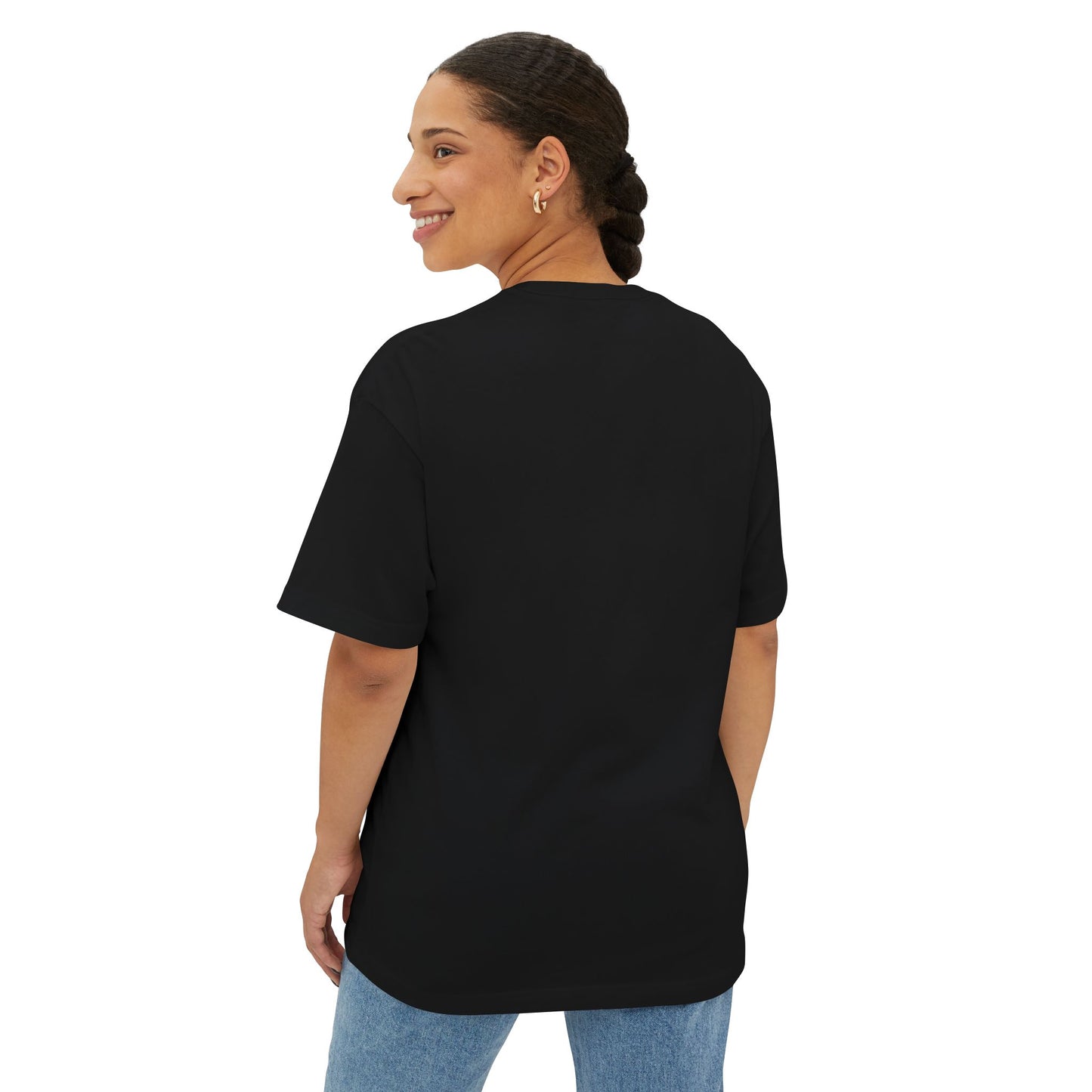Stylish Oversized Boxy Tee with Artistic Design, Casual Wear, Graphic T-Shirt, Street Style, Trendy Gift