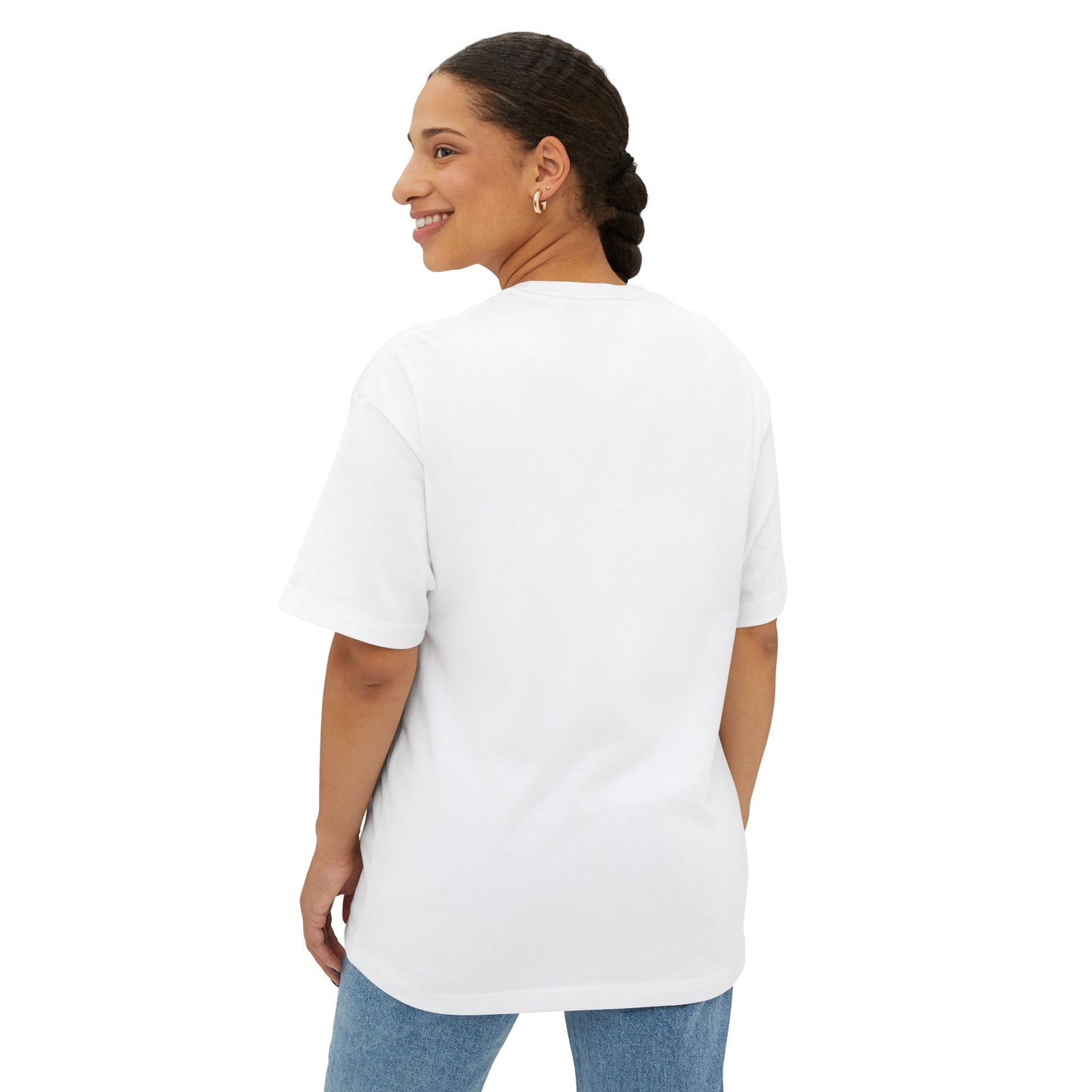 Stylish Oversized Boxy Tee with Artistic Design, Casual Wear, Graphic T-Shirt, Street Style, Trendy Gift