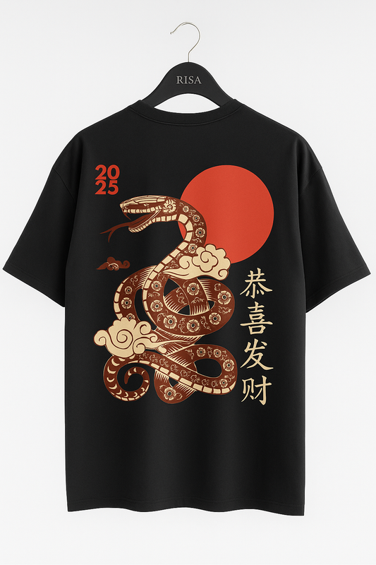 Year of the Snake 2025 Graphic Printed T-Shirt | Unisex Lunar New Year Apparel