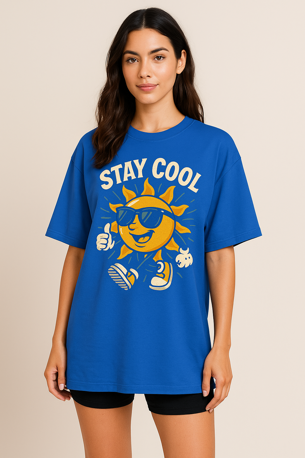 "Stay Cool" Sun Graphic Printed Unisex T-Shirt