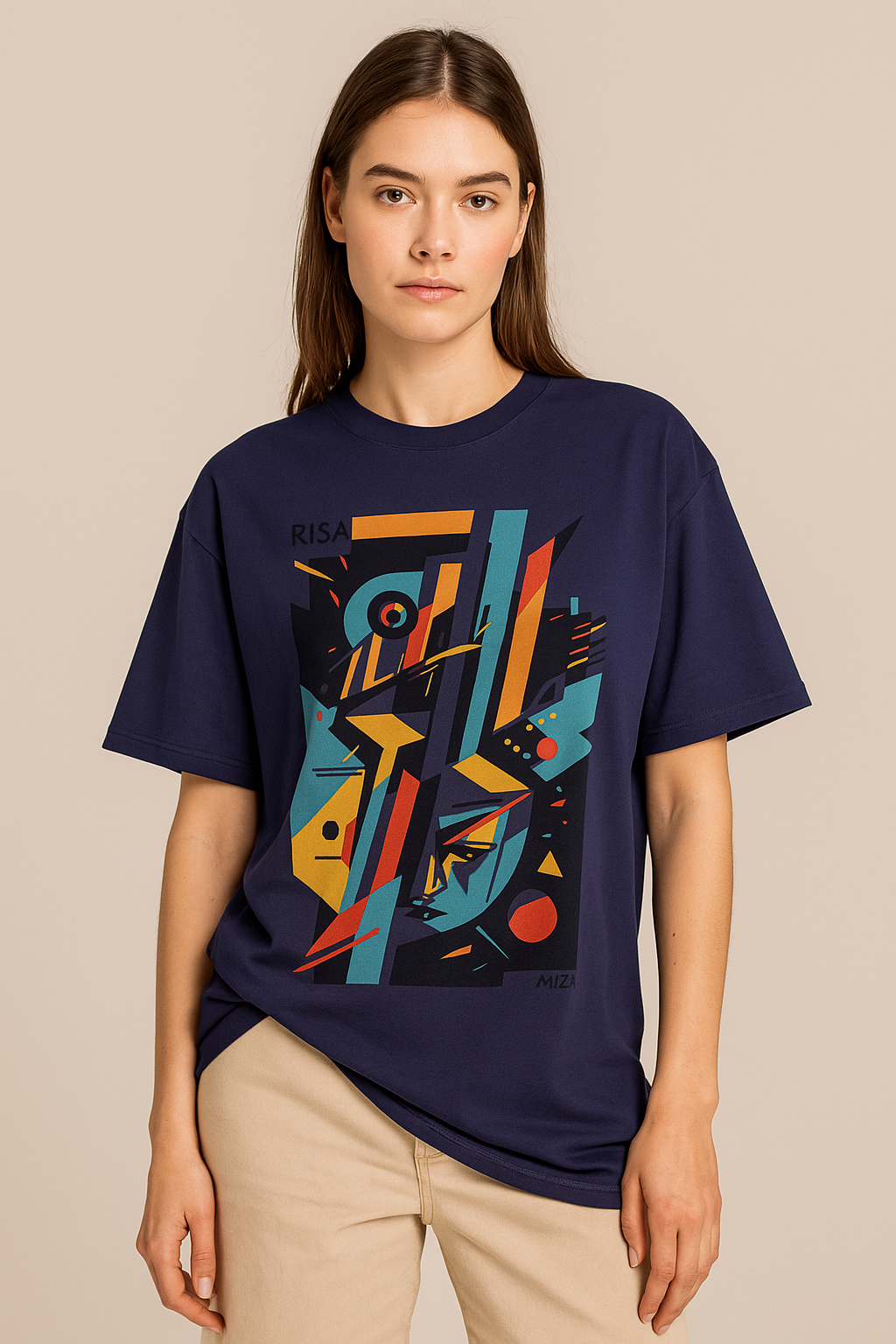 Abstract Modern Art Design T-Shirt, Unisex, 100% Cotton