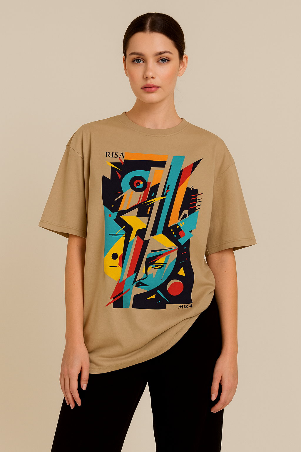 Abstract Modern Art Design T-Shirt, Unisex, 100% Cotton
