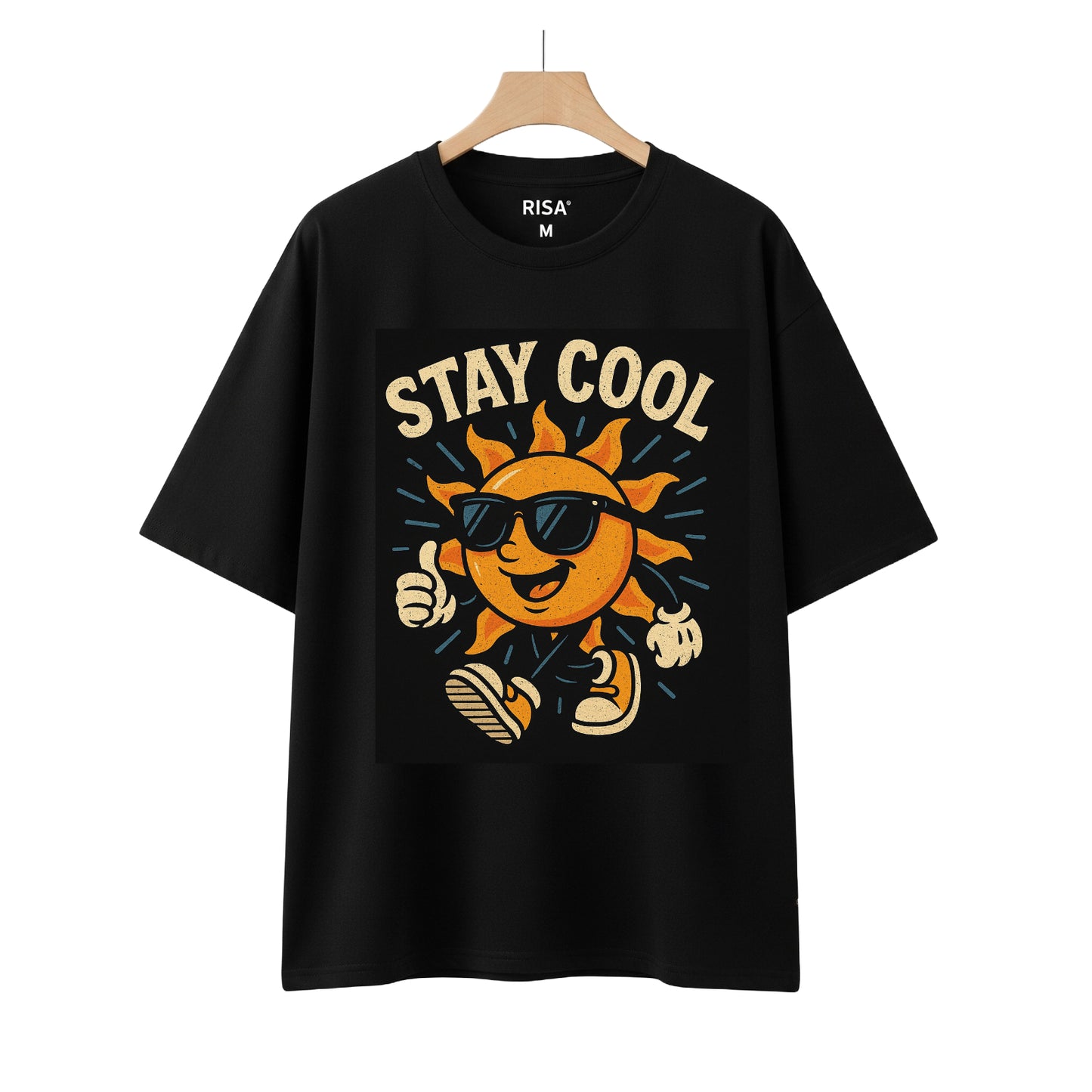 "Stay Cool" Sun Graphic Printed T-Shirt | Unisex Casual Wear