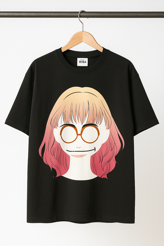 Cartoon Face Graphic Printed T-Shirt | Unisex Playful Apparel