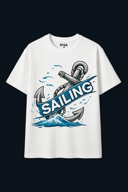 Unisex "Sailing" Anchor Graphic T-Shirt