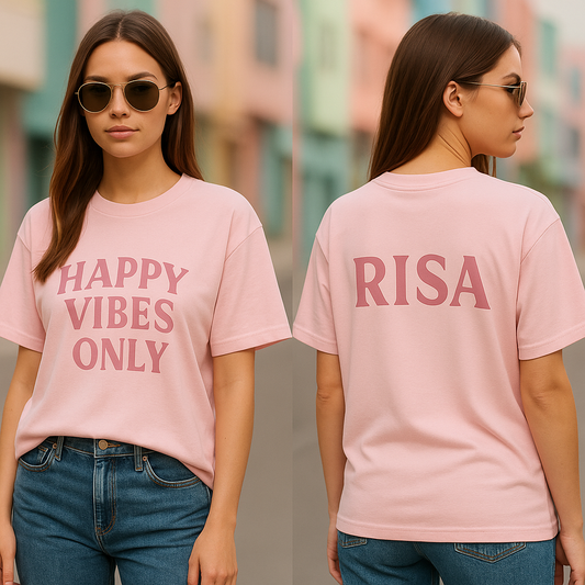 PINK PRINTED T-SHIRT FOR WOMEN