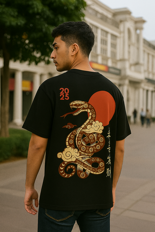 Year of the Snake 2025 Graphic Printed T-Shirt | Unisex Lunar New Year Apparel