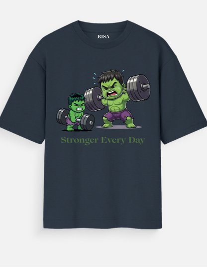 "Stronger Every Day" Transformation Gym Graphic T-Shirt | Unisex Motivational Apparel