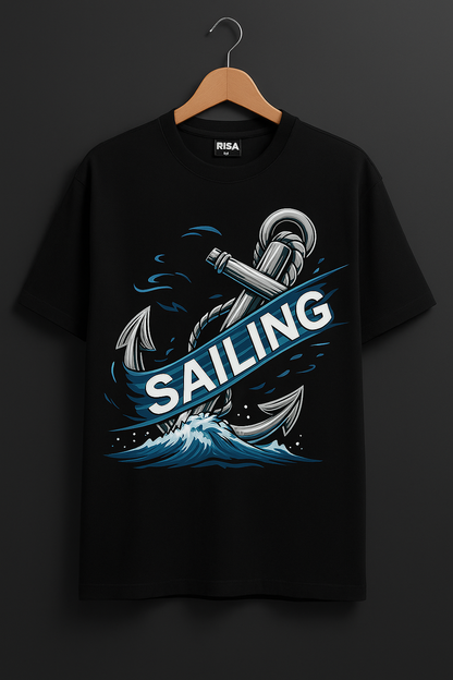 Unisex "Sailing" Anchor Graphic T-Shirt
