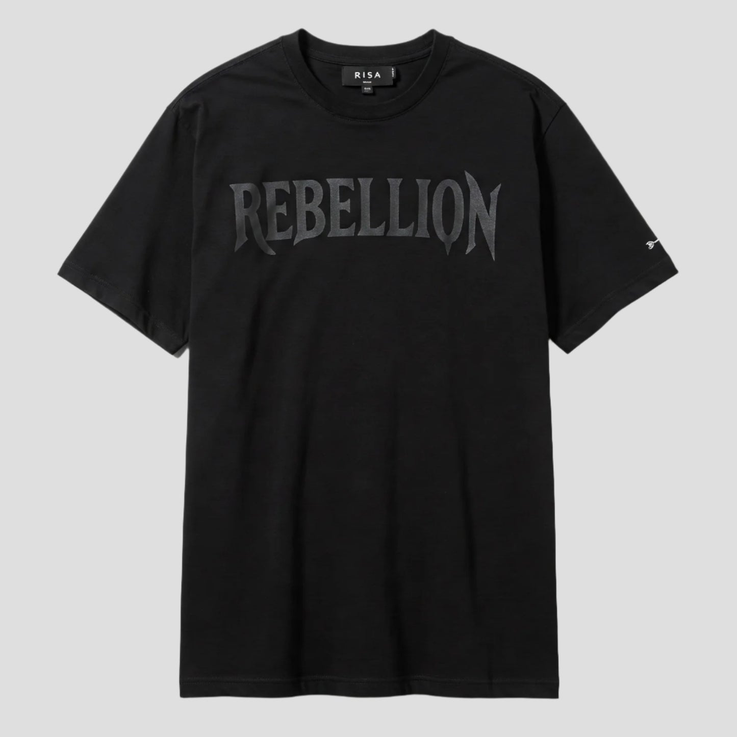 BLACK REBELLION TYPOGRAPHY PRINTED T-SHIRT