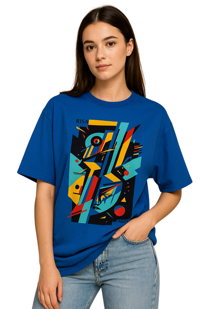 Abstract Modern Art Design T-Shirt, Unisex, 100% Cotton