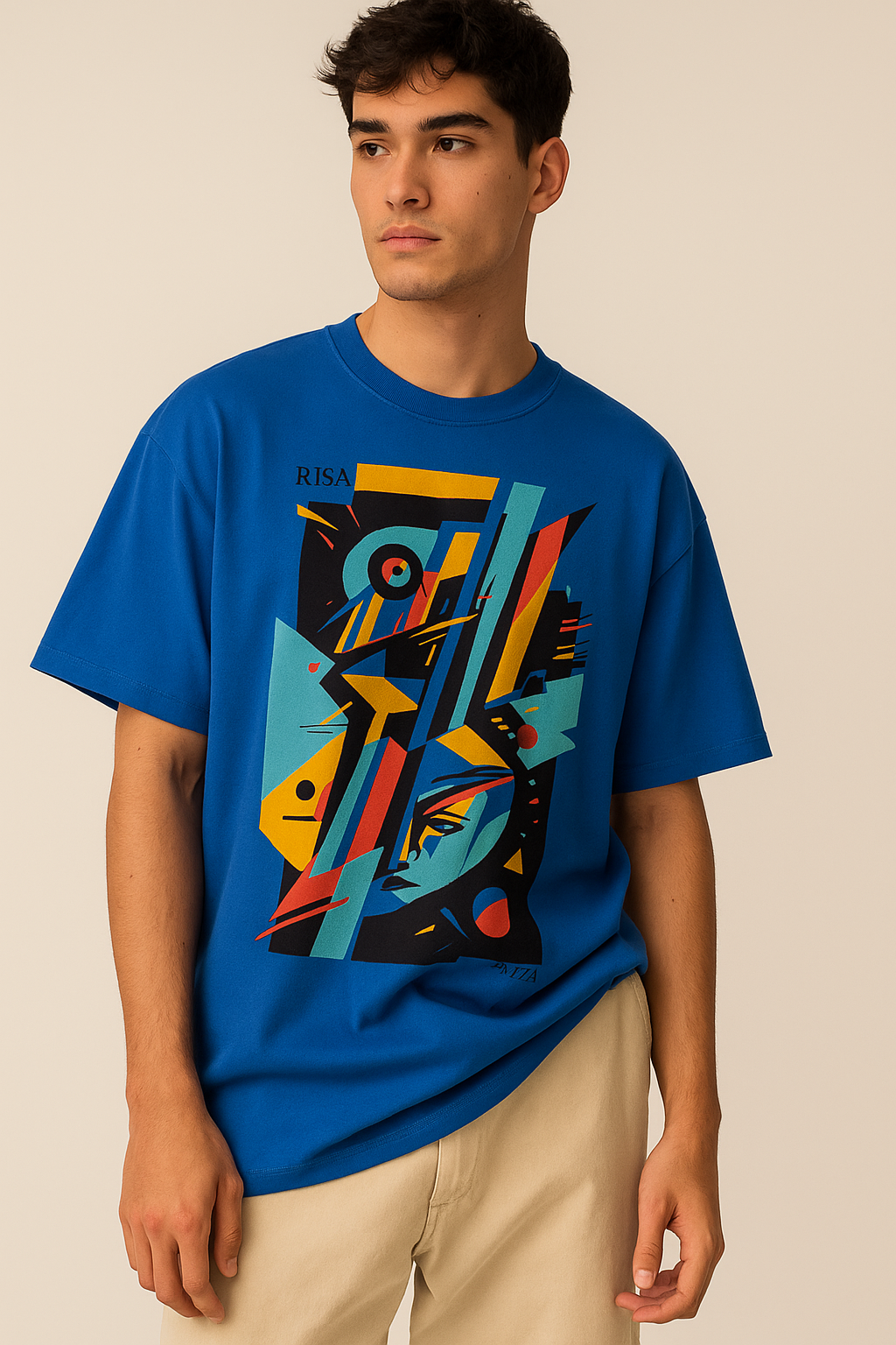 Abstract Modern Art Design T-Shirt, Unisex, 100% Cotton